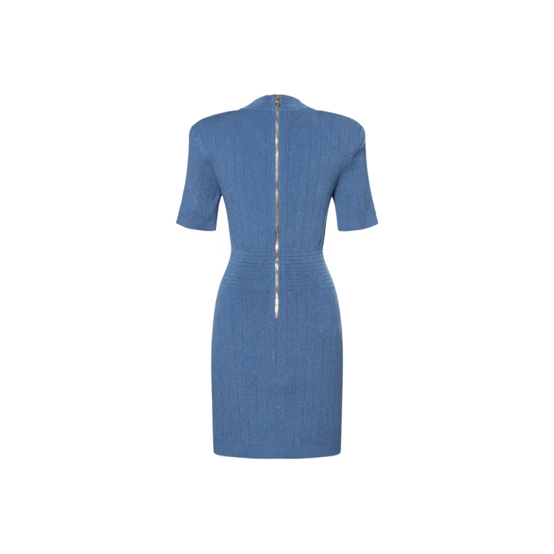 BALMAIN Knitted Mini Dress-1