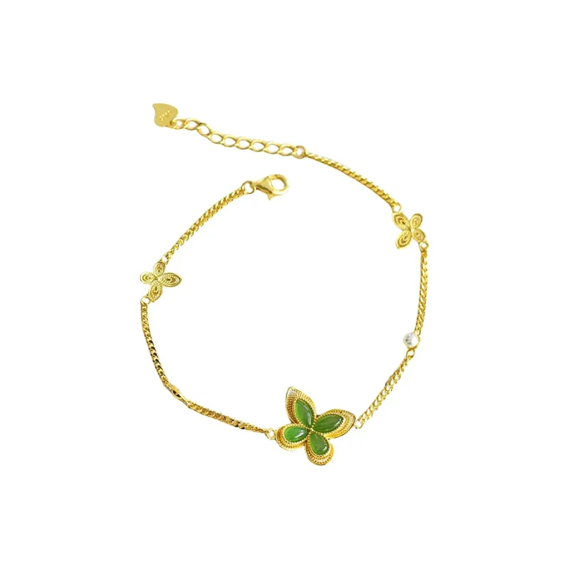 Jade Ink Love Hetian Jade Bracelets Jasper Women's-0