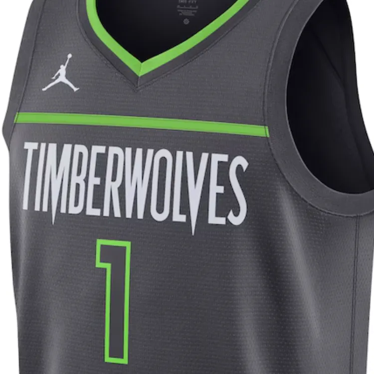 Jordan Minnesota Timberwolves Anthony Edwards Rookie Jersey-2