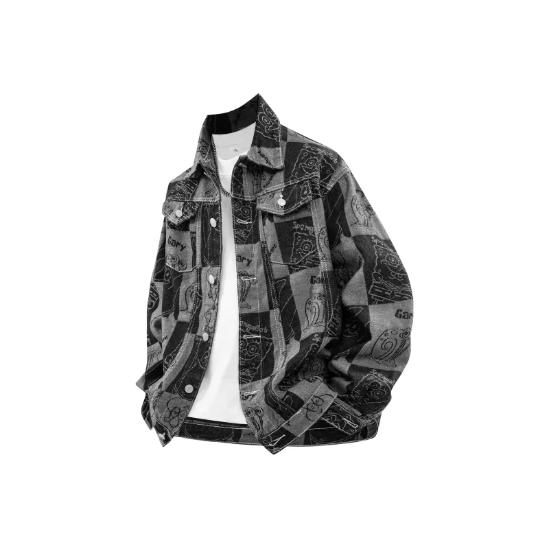 KAIPAINEN Denim Jacket Unisex Black-0