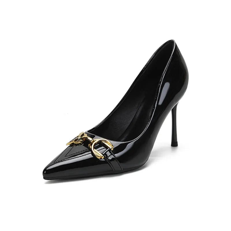 BIGTREE High Heels Women's Nude/Black-3