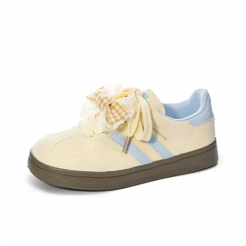 UNIITY Skateboard Shoes Women's Low Top Yellow Blue/Green Brown/Cream Blue-16