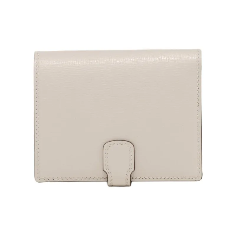 Delvau Cow Leather Wallet Unisex Gray-2