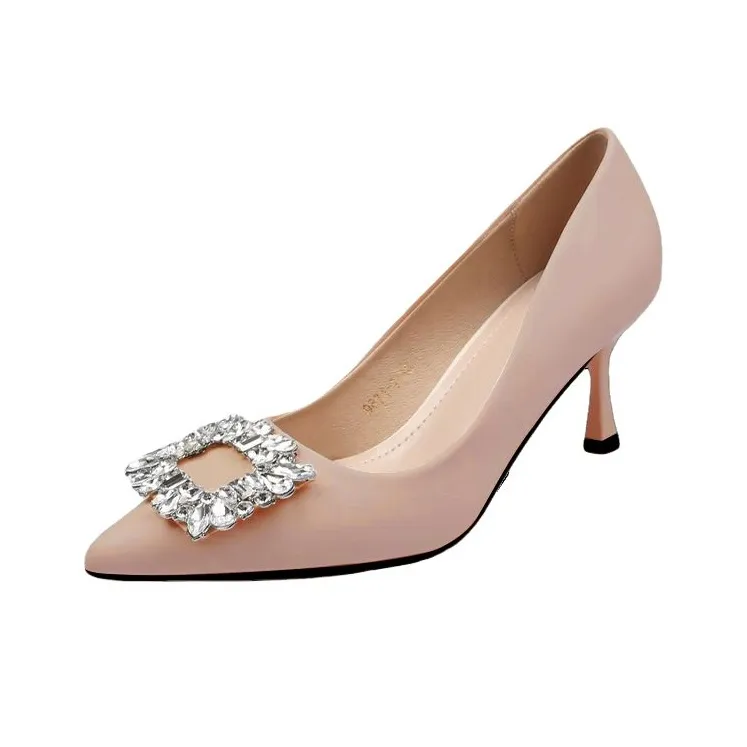 BIGTREE Slim Heel High Heels Women's-6