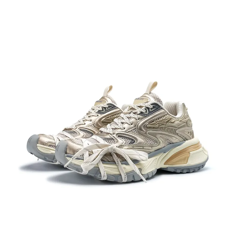 K-WANG Paris Fashion Apparel Wind Anti-Slip And Wear-Resistant Height Increasing Low-Top Chunky Sneakers Men's-8