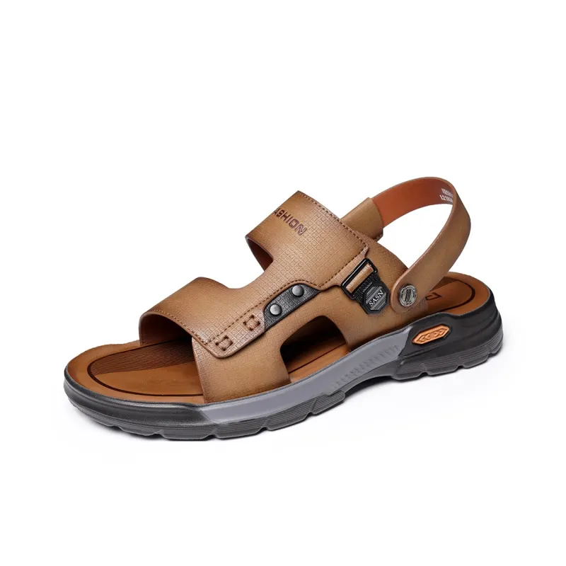 Ritai Beach Sandals Men Brown-6