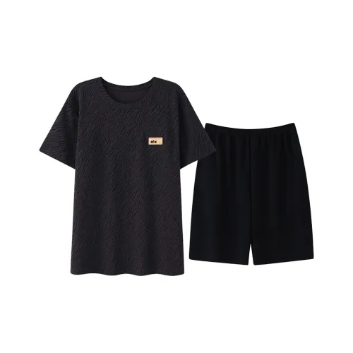 Good Fortune Pajama Set Men's Black