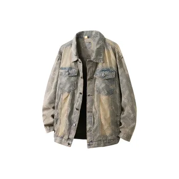 GROGNAK Denim Jacket Unisex Vintage Blue