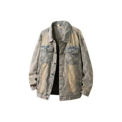GROGNAK Denim Jacket Unisex Vintage Blue