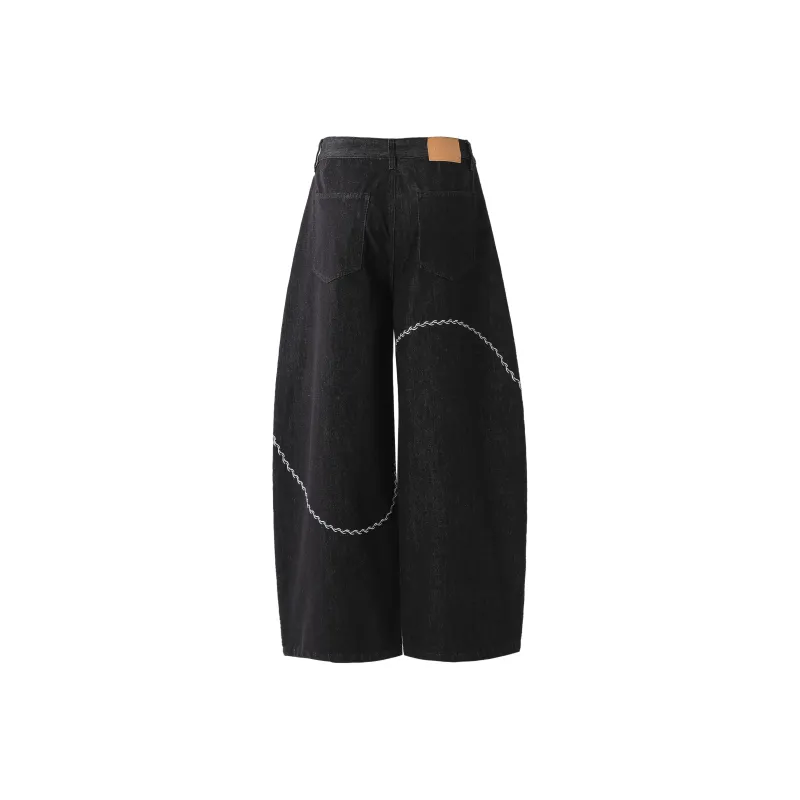 YEARNED Women's Jeans Unisex Black-1