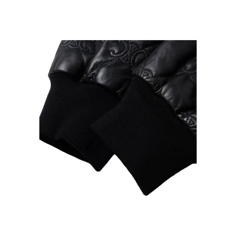 CELINE Triomphe Bomber Jacket In Soft Lambskin-5