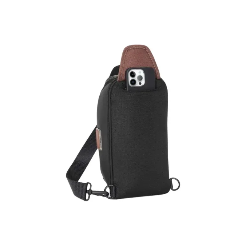 TUMI Fabric Sling Bag Men's Black & Yellow-3