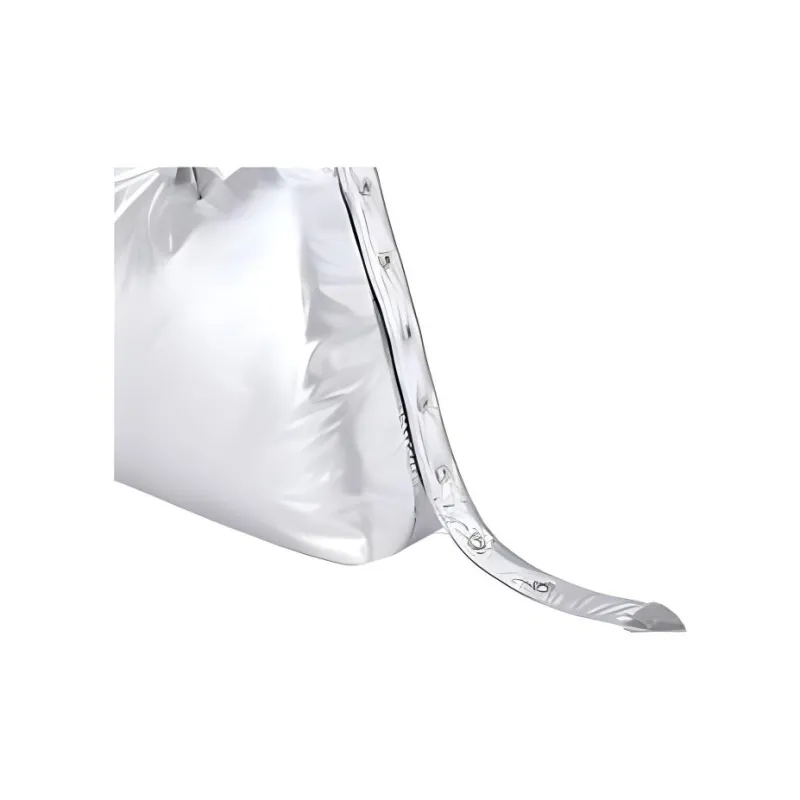 FIND KAPOOR Artificial Leather Crossbody Bag Shoulder Bag Medium Size Women's Silver-3