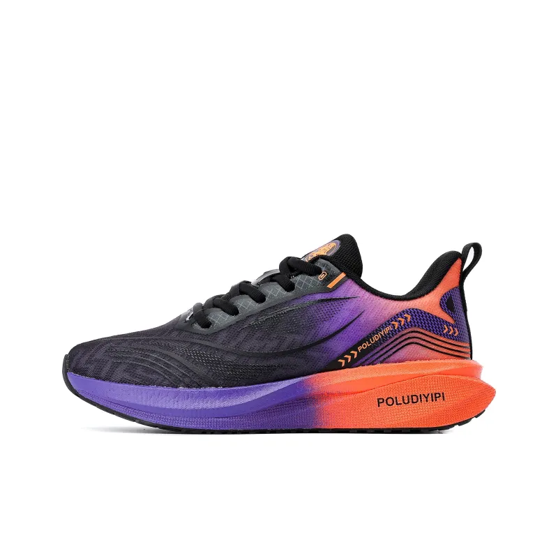 POLUDIYIPI Blaze S3 PRO Running Shoes Unisex Low Top Black Purple/Jasmine Tea Green/Light Pink-0
