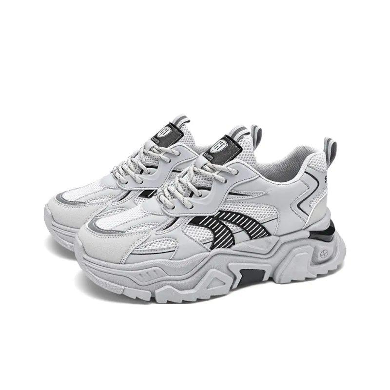 HACKBUTEER Low Top Chunky Sneakers Men's-13