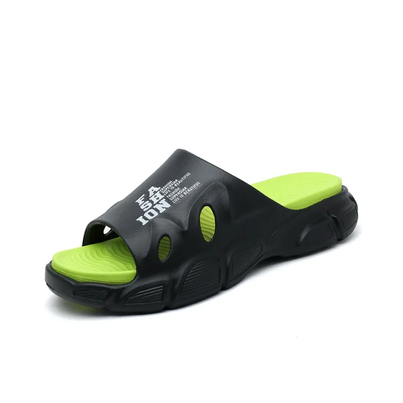 NANJIREN EVA Graffiti Slip Resistant Abrasion Resistant Cushioning Slide Slippers Men's-11