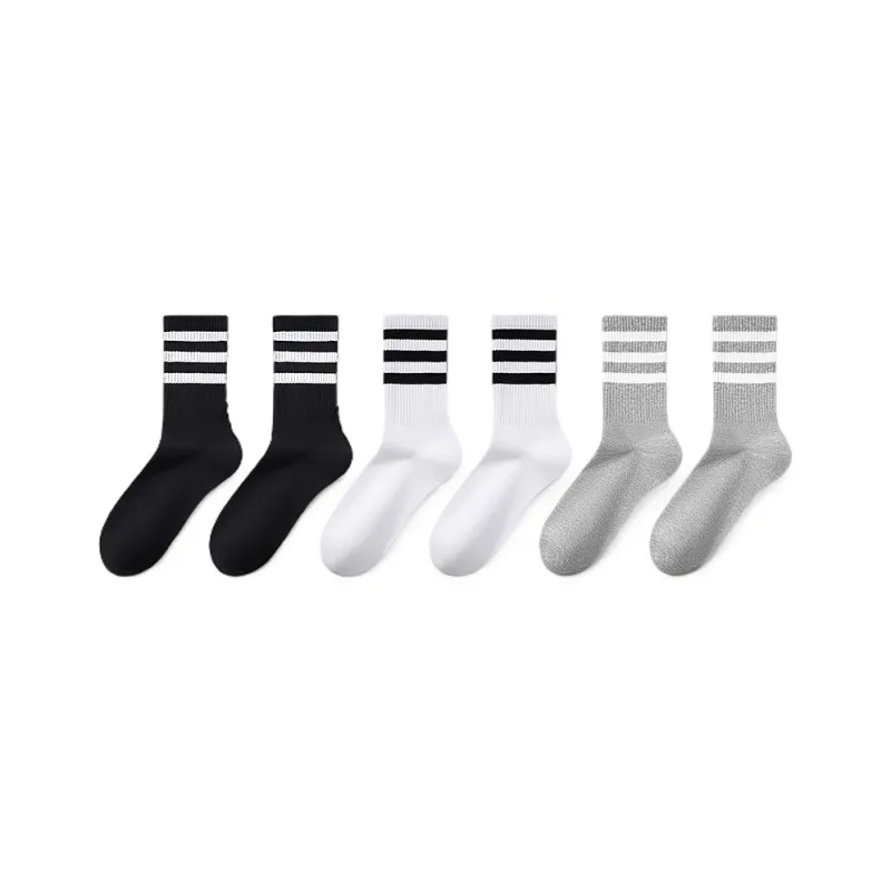 H YXIANG Mid Calf Socks Unisex 6 Pack-0