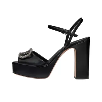 Valentino Vlogo One Strap Sandals 11.5cm Women's Black