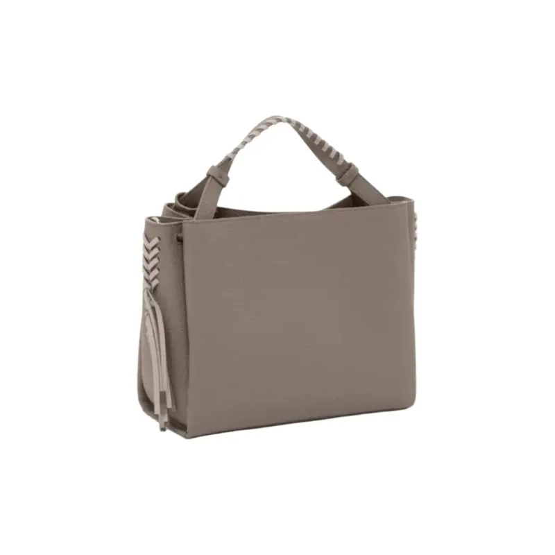 TUMI Leather One Shoulder Handbags Women's Taupe-3