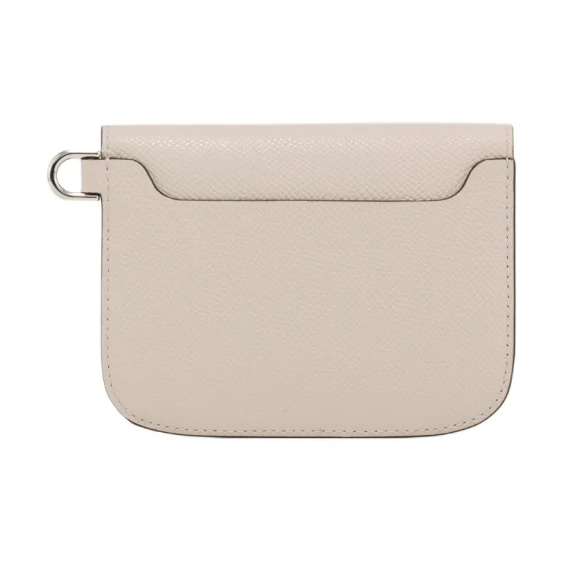 Delvau Cow Leather Wallet Unisex Gray-2