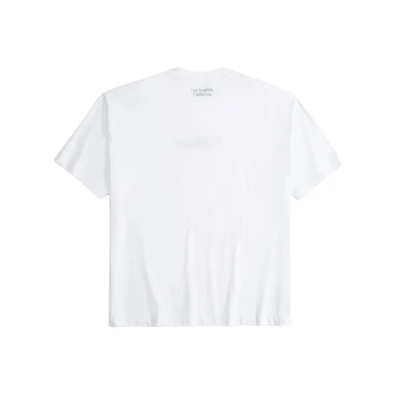 Hollister T Shirts Unisex White-1