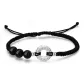 Sterling Silver-Dragon Scale Peaceful Buckle Bracelet, Men's