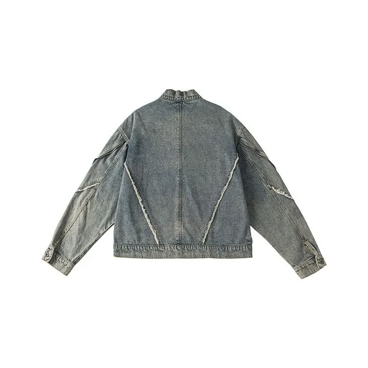 PAINT STAIN Denim Jacket Unisex Blue-1
