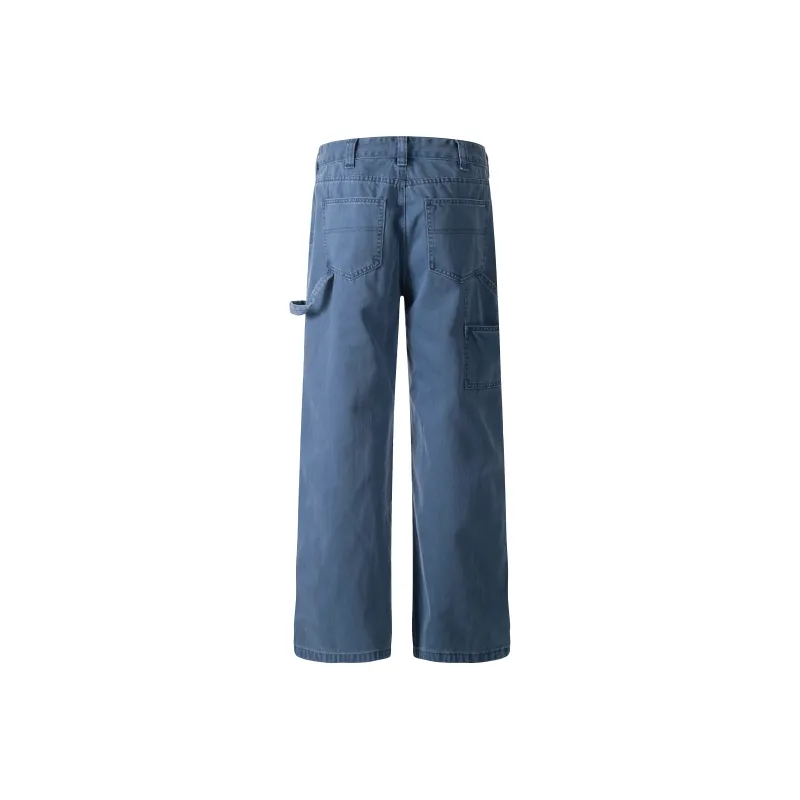 HEIYIXIANSHENG Cargo Pants Unisex Blue-3