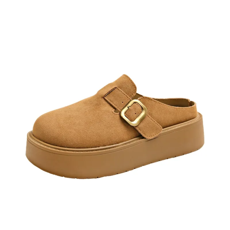 BANWEIDIYA Abrasion Resistant Slip Resistant Wrap toe Slippers Women's-4