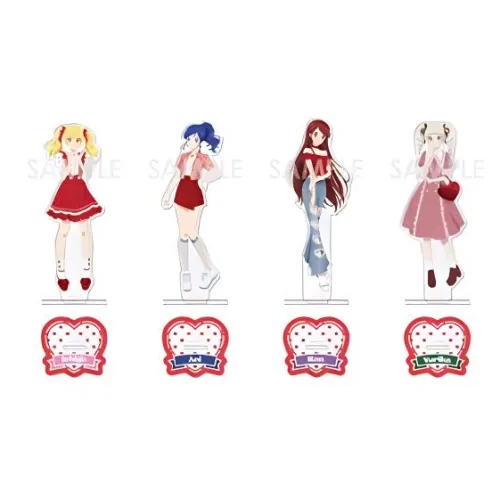 Animate Idol Event Girly RED Acrylic Stands