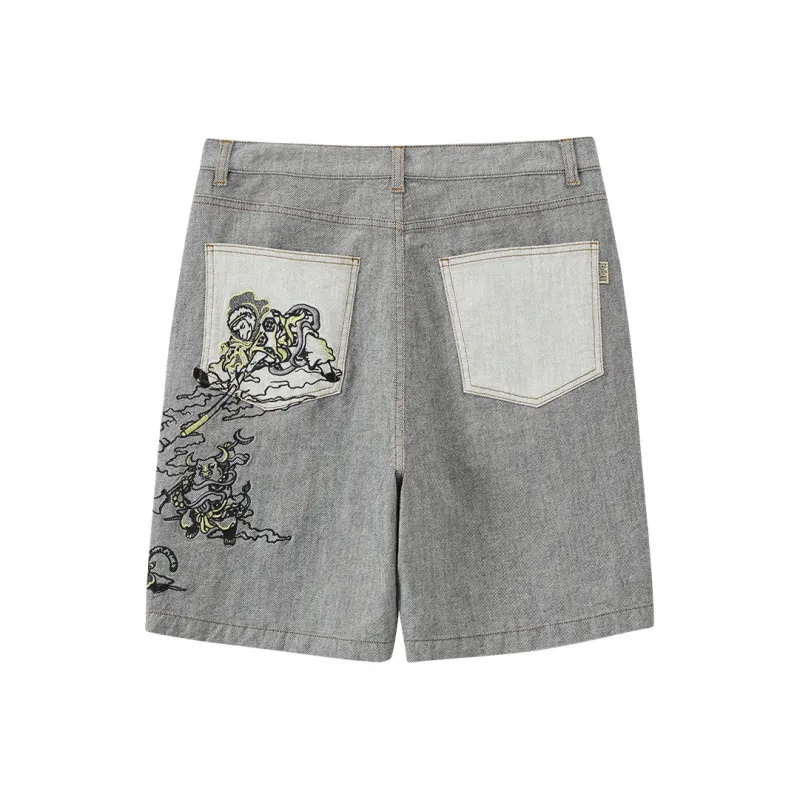 ONIARAI Denim Shorts Men's Heather Gray-1