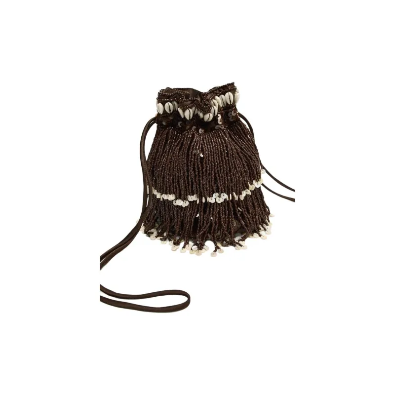 ZARA Polyester Bucket Bags Shoulder Bags Mini Women's Chocolate-3