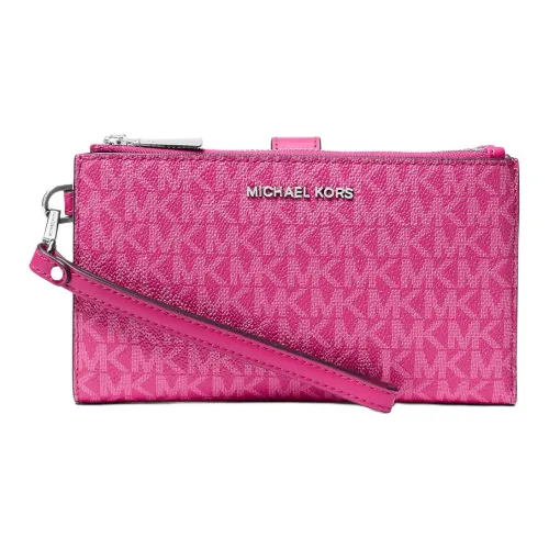 MICHAEL KORS Jet Set Canvas Wallet Large Size Women's Wild Berry