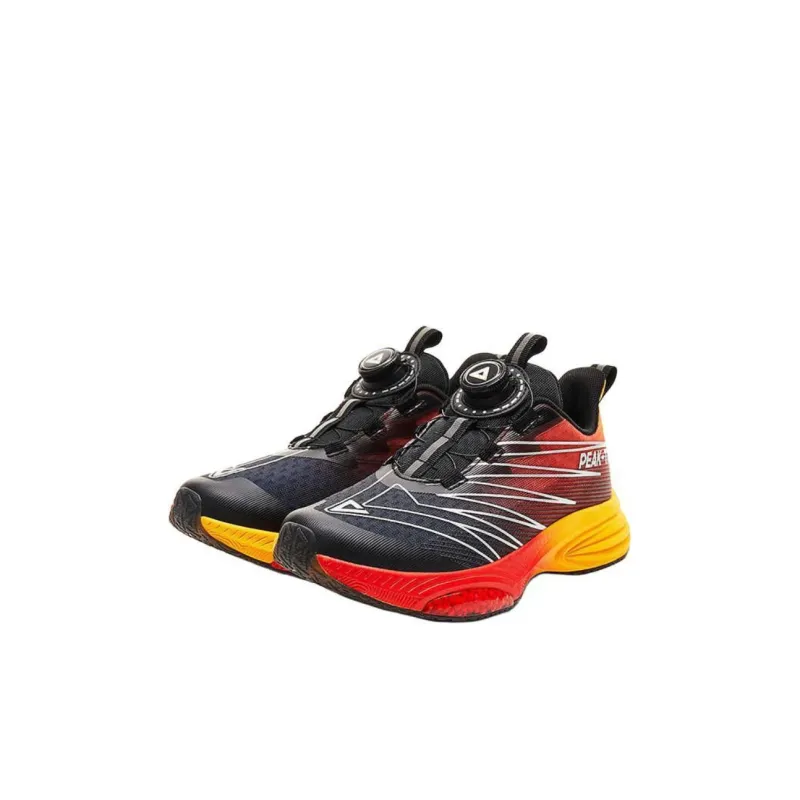 PEAK State Pole 1.0 Plus Anti Slip Wear Resistant Low Top Kids' Running Shoes Black Kids'-1
