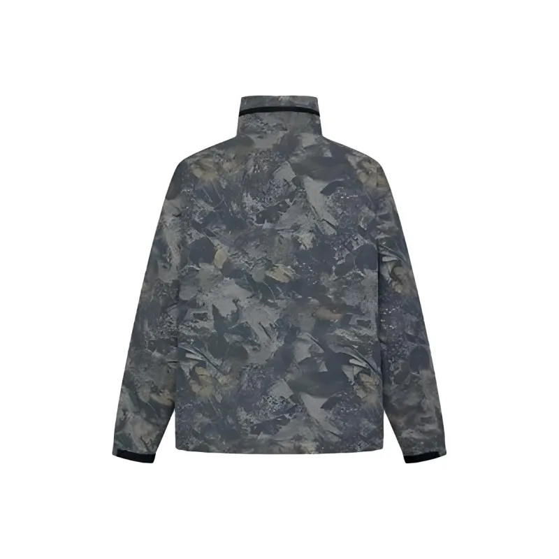 URBAN REVIVO Jacket Men's Gray Green Print-1