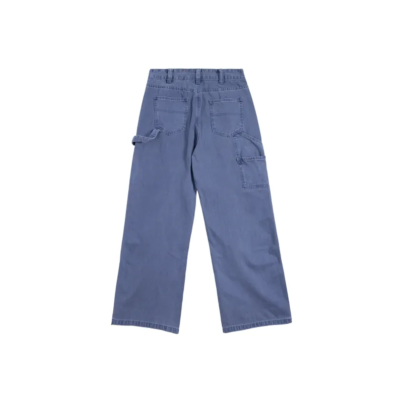 HEIYIXIANSHENG Cargo Pants Unisex Blue-1