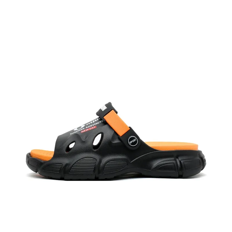 NANJIREN EVA Graffiti Slip Resistant Abrasion Resistant Cushioning Slide Slippers Men's-5