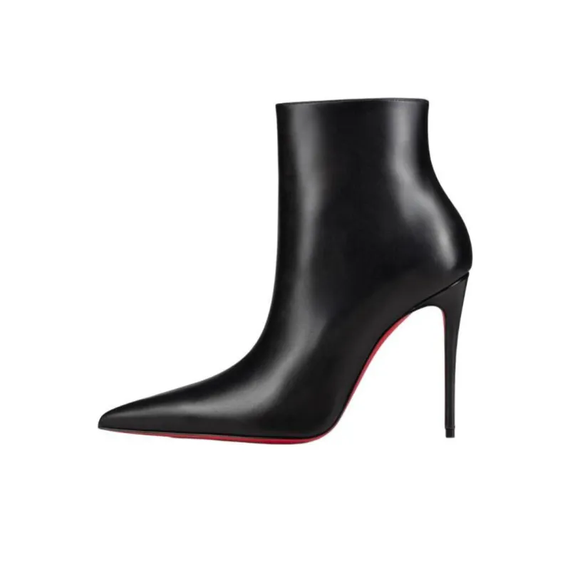 CL LUBOTING Kate Ma Ankle Boots 10cm Women's Black-0