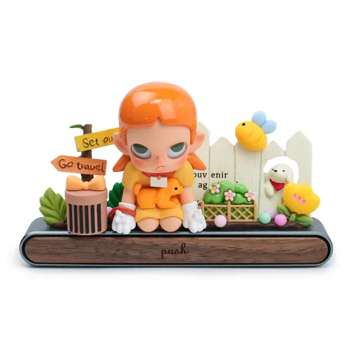 [Set Scenery & Resculpt] POP MART Zsiga Allowed, All Of This. Unbreakable, Parking Sign Hang Tag Box 10cm