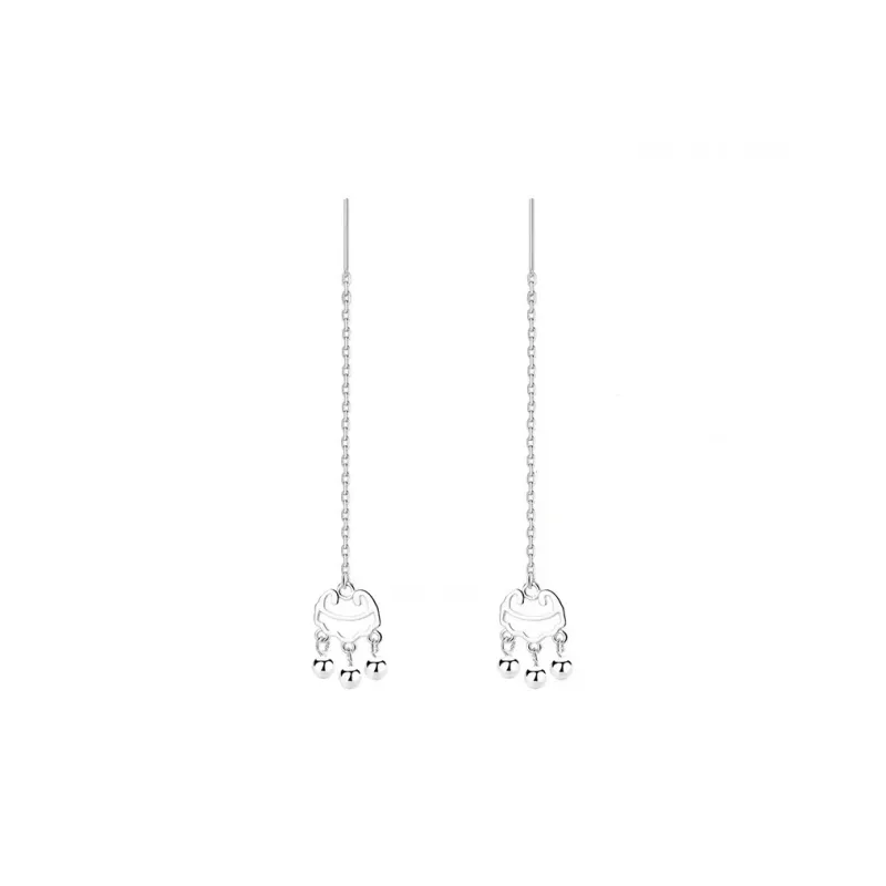 Happy Tide S925 Silver Drop Earrings Women's-0