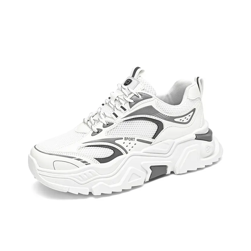 HACKBUTEER Low Top Chunky Sneakers Men's Box Included-2