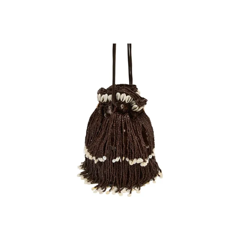 ZARA Polyester Bucket Bags Shoulder Bags Mini Women's Chocolate-1