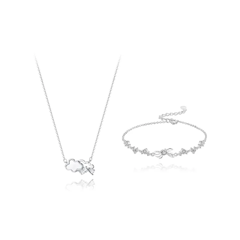 BLANK IN BLANK Sterling Silver Necklaces Women's Anniversary Birthday Commemoration Gift Box-12