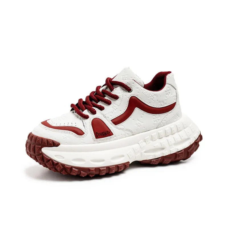 Budding Bear Slip Resistant, Abrasion Resistant, Lightweight, Height Increasing Low Top Chunky Sneakers Men's-26