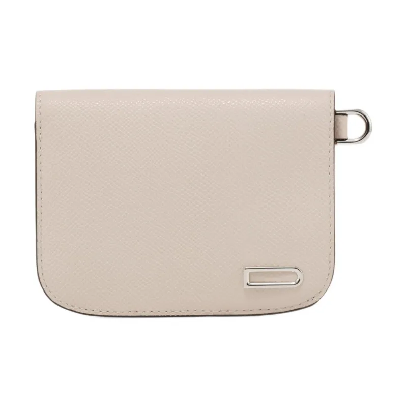 Delvau Cow Leather Wallet Unisex Gray-0