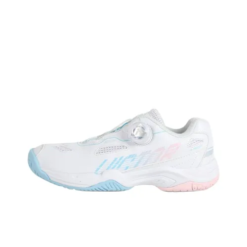 VICTOR Wear Resistant Breathable Slip Resistant Low Top Badminton Shoes Women's White Blue Pink
