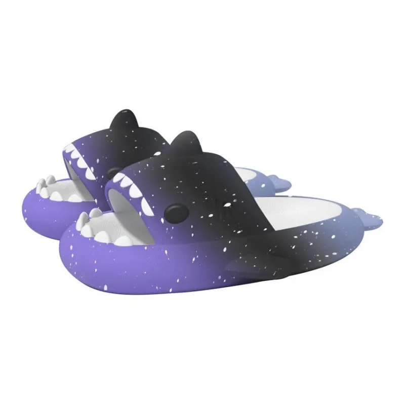 Yamada Hyakuju Slippers Purple Black Blue, Milk Taro Purple, Purple White Blue-0