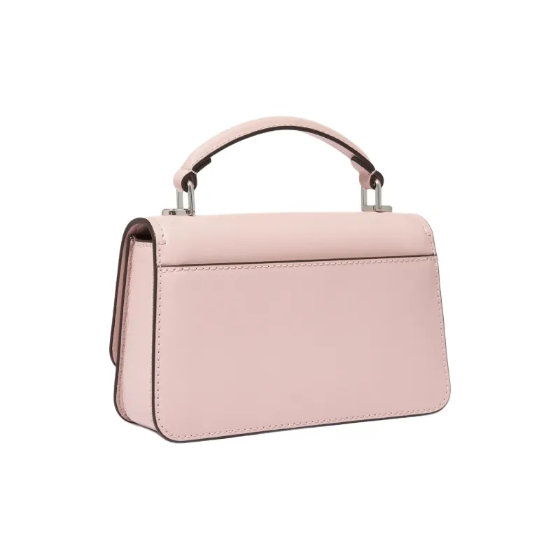 MICHAEL KORS Delancey Split Cow Leather One Shoulder Handbag Small Size Women's Light Pink-1