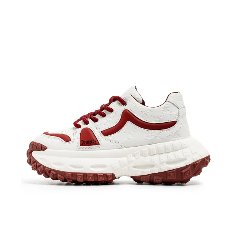 Budding Bear Slip Resistant, Abrasion Resistant, Lightweight, Height Increasing Low Top Chunky Sneakers Men's-25