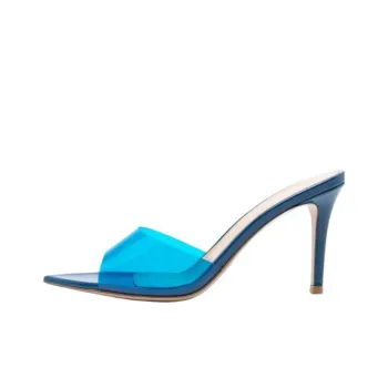 GIANVITO ROSSI Elle Slide Slippers Women's Blue